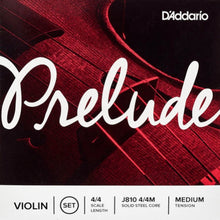 Load image into Gallery viewer, D'Addario Prelude Solid Steel core Violin Strings 4/4 set