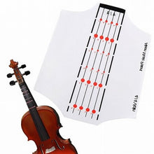 Load image into Gallery viewer, Violin finger placement / finger position stickers 1/8 Size
