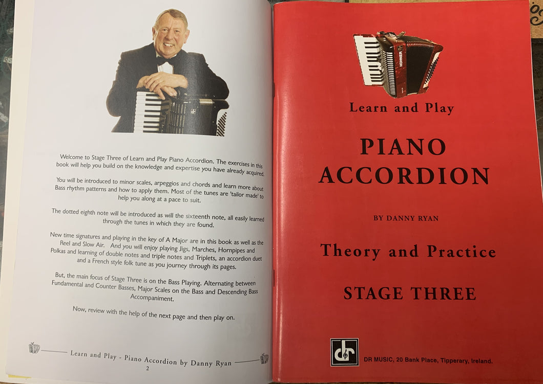 Piano Accordion Learn and Play, Theory and Practice Stage Three
