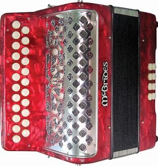 Accordion McBrides 2 Row, 21 Key B/C Button Accordion / Red