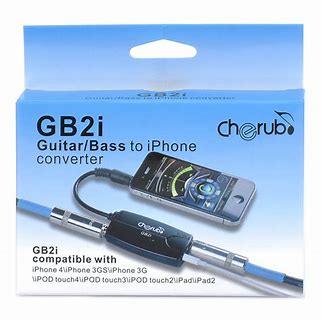 Guitar/Bass to iphone converter Cherub GB2i