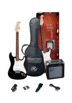 Guitar SX SE1 Strat Style Pack / Black